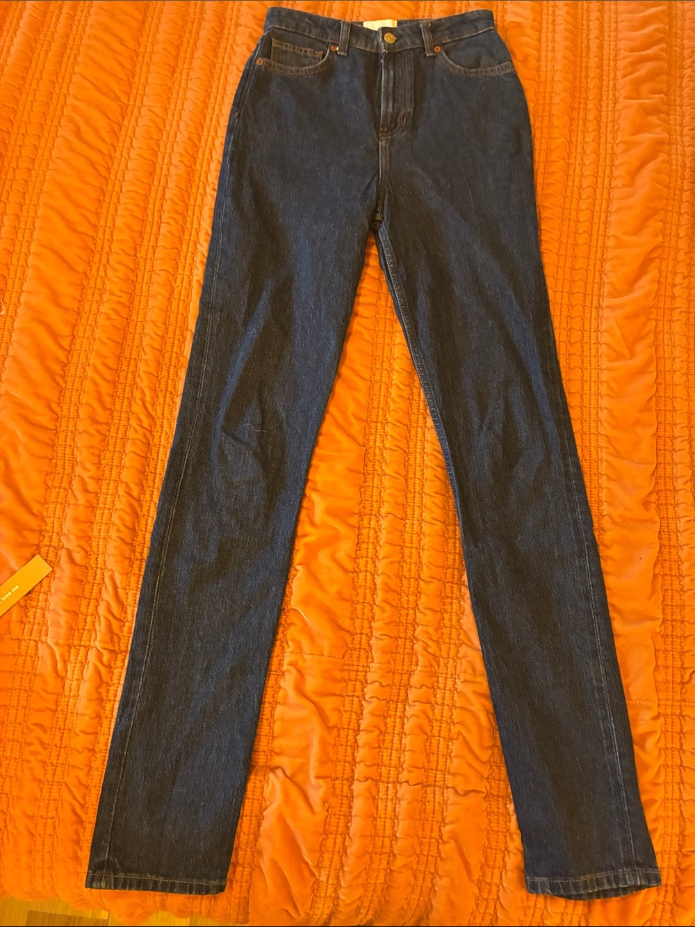 Reformation dark wash high rise Etta slim fit jean, 25, like new, 33” inseam - Picture 2 of 7